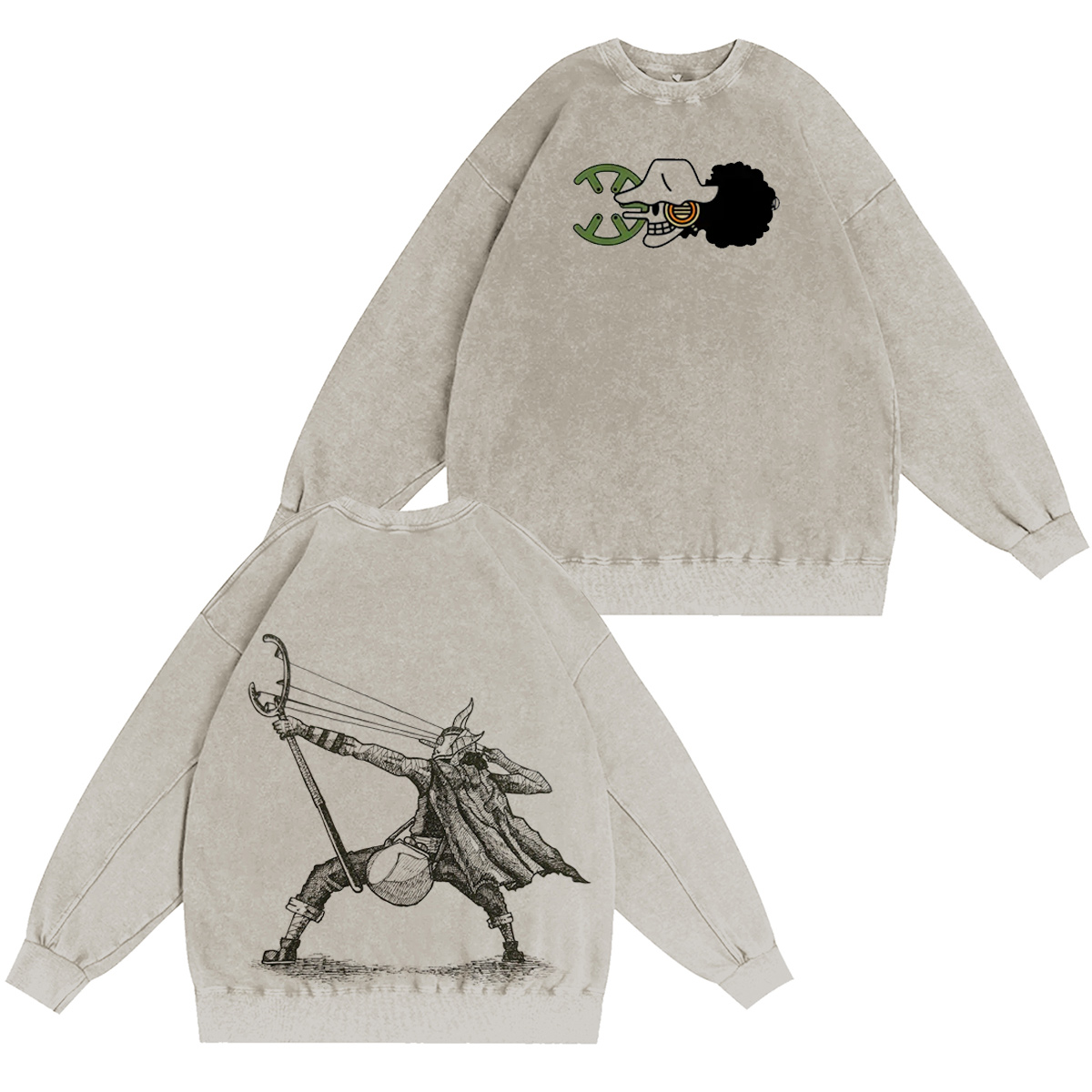 Sniper King Usopp washed T-shirt/Crewneck/Hoodie