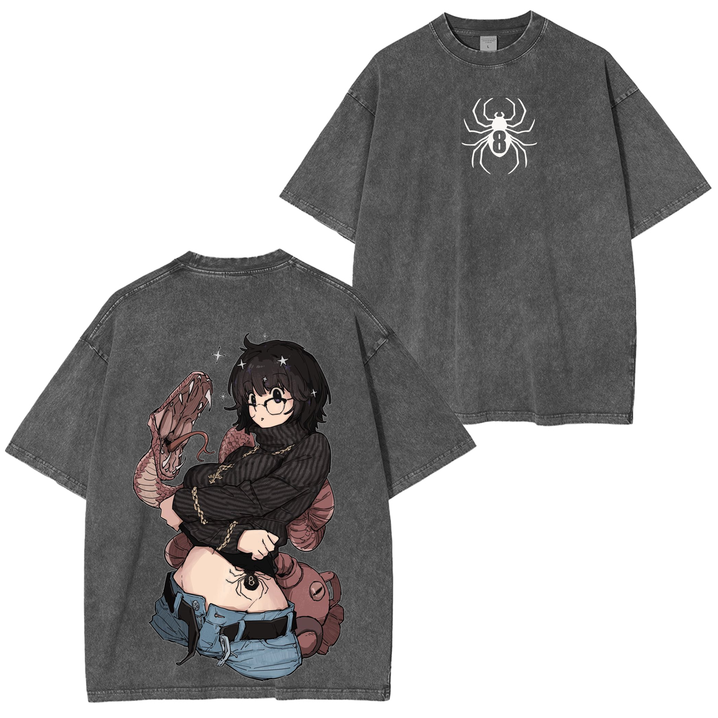 Vintage Washed Shizuku Spider 8 Tee – Hunter x Hunter