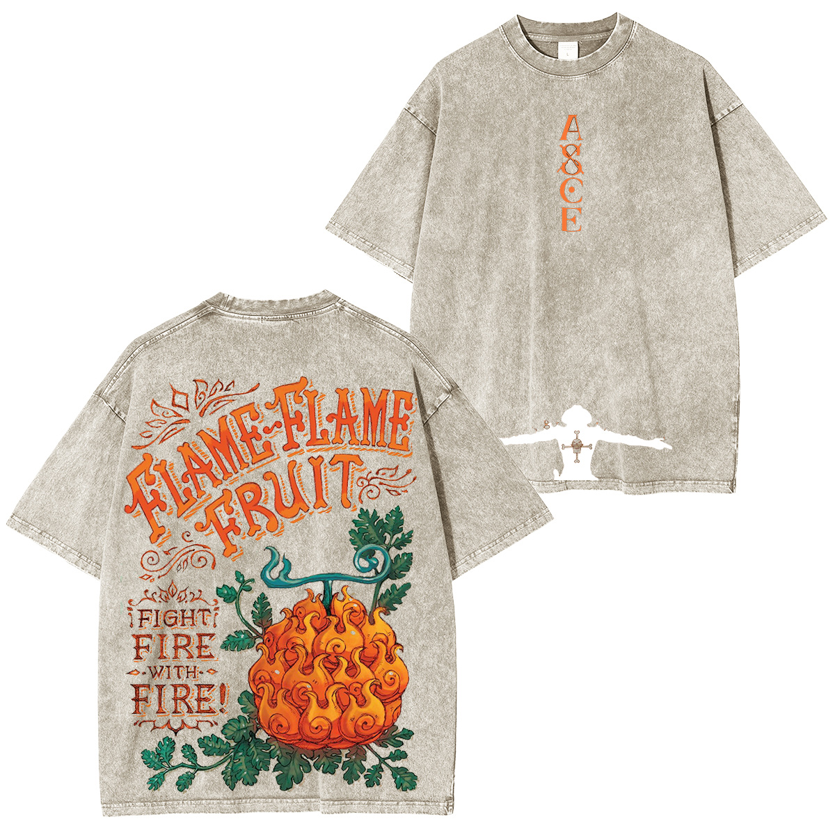 OnePiece : portgasdace Vintage washed T-shirt/Crewneck/Hoodie