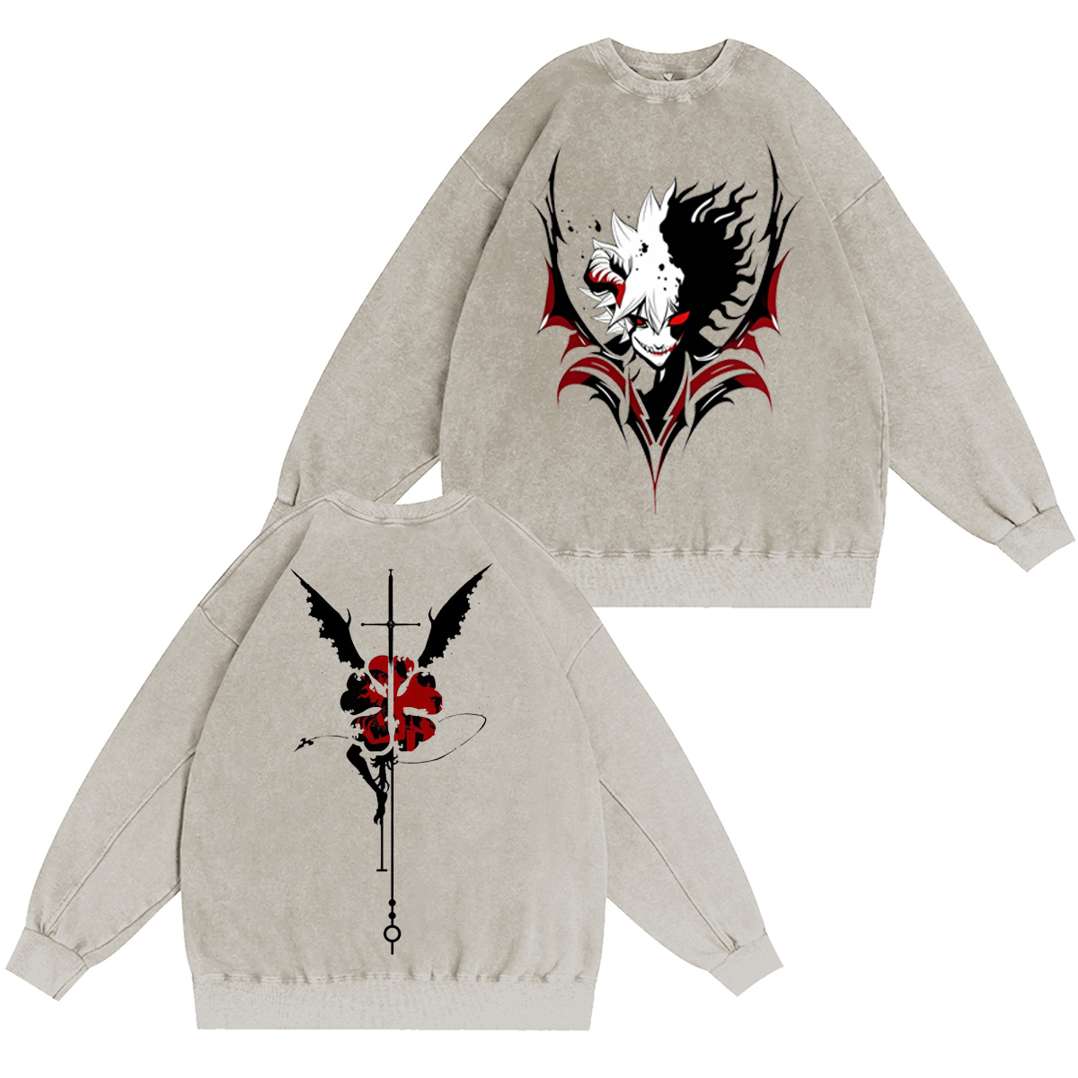 Black Clover Vintage washed T-shirt/Crewneck/Hoodie