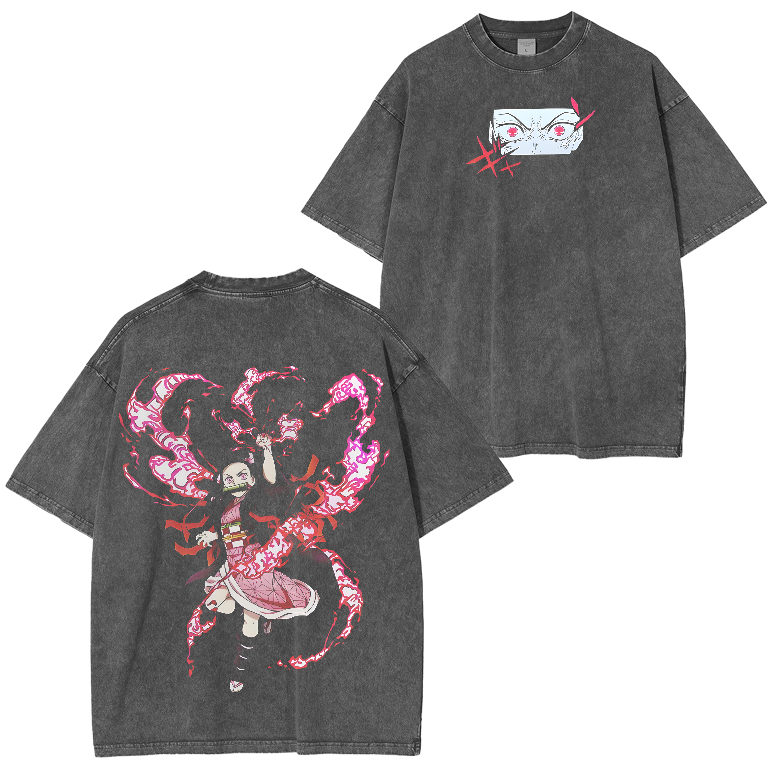 Demon Slayer Nezuko Anime Unisex Washed T-Shirt