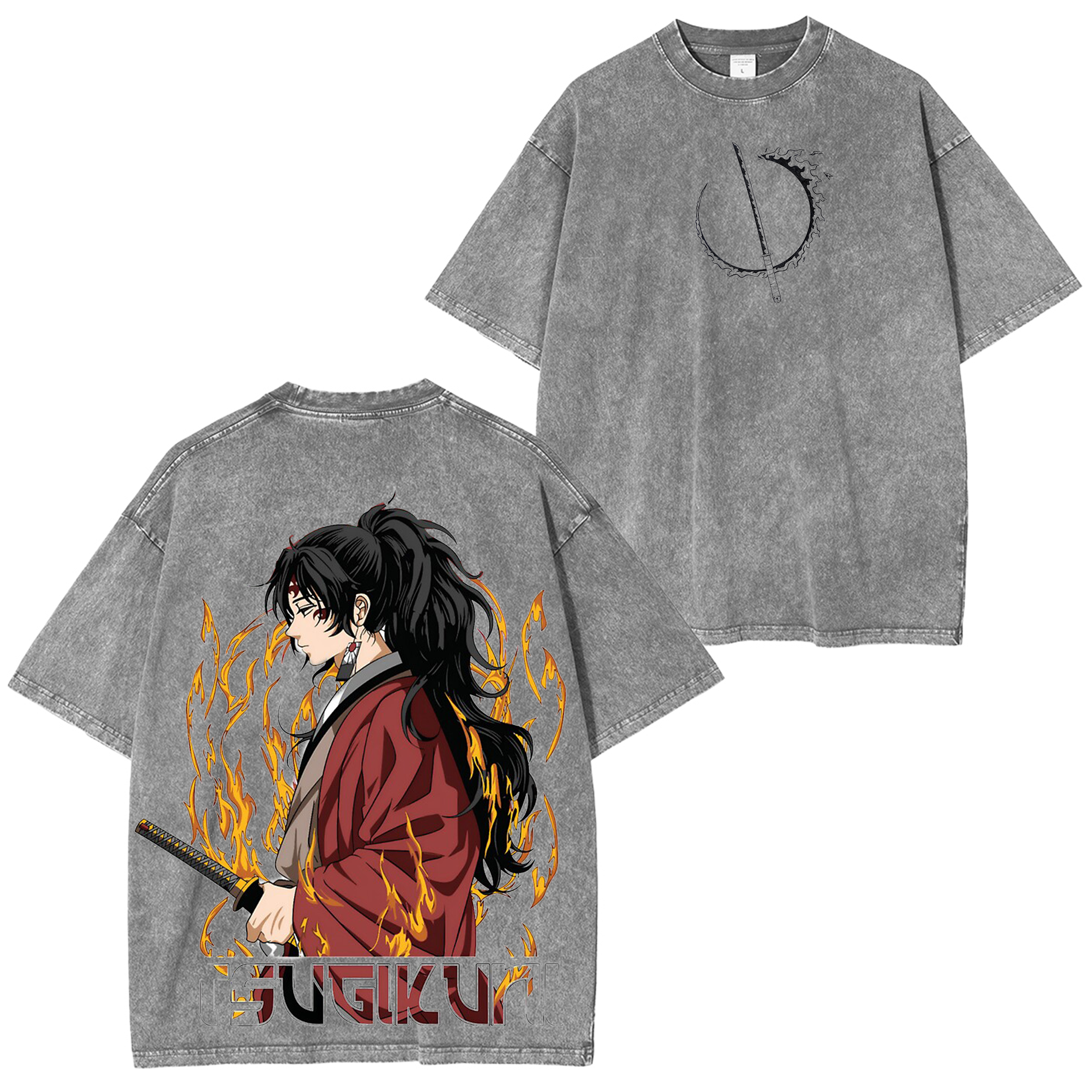 Yoriichi Tsugikuni Demon Slayer Unisex Washed T-Shirt