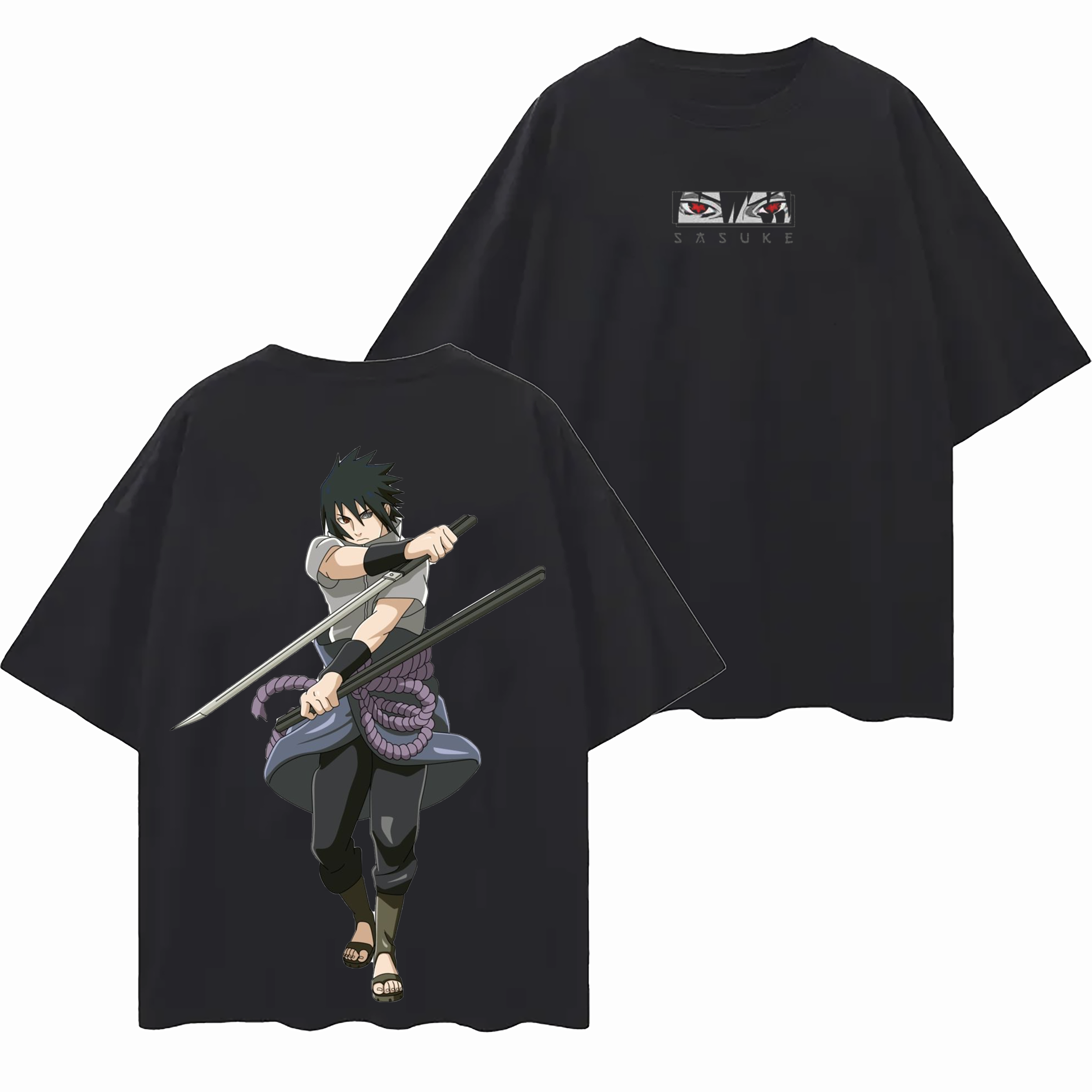 Sasuke Uchiha-Naruto Unisex Washed T-Shirt