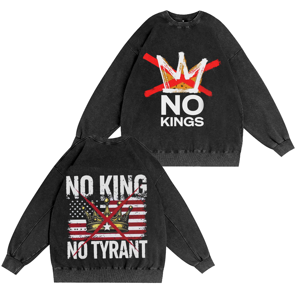 No Kings, No Tyrants Vintage Washed T-shirt/Crewneck/Hoodie