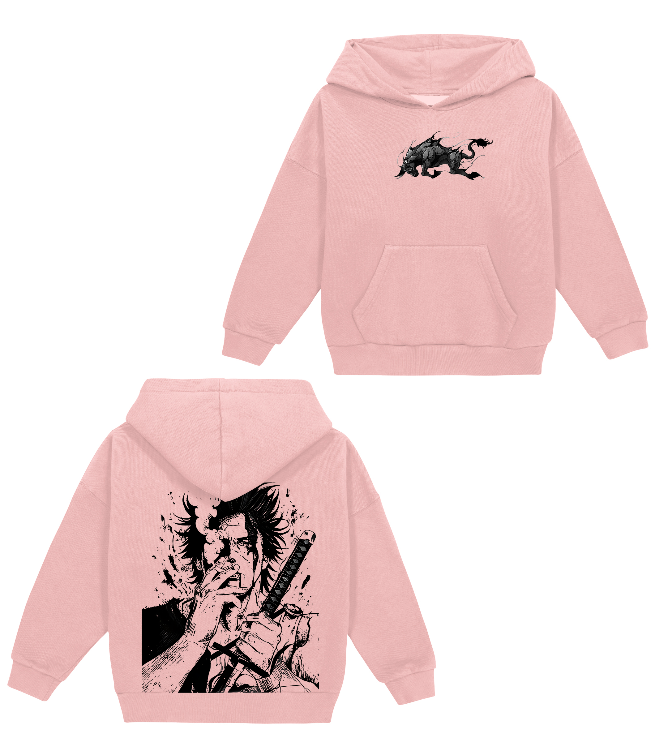 Yami Sukehiro x Black Bulls Black Clover Anime Double Printed Vintage Unisex Kids T-Shirt/Crewneck Sweatshirt/Hoodie