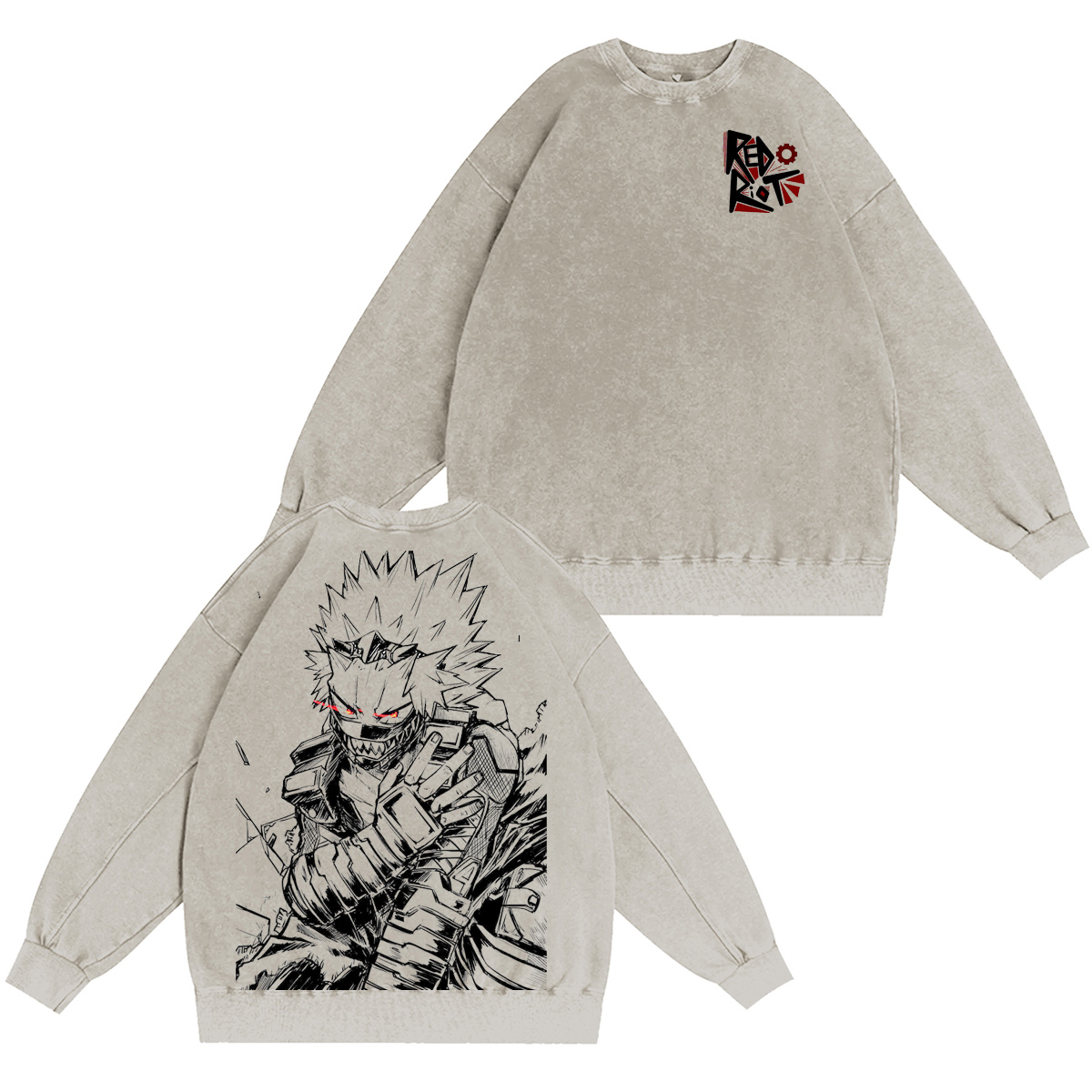 My Hero Academia :redriot Vintage washed T-shirt/Crewneck/Hoodie