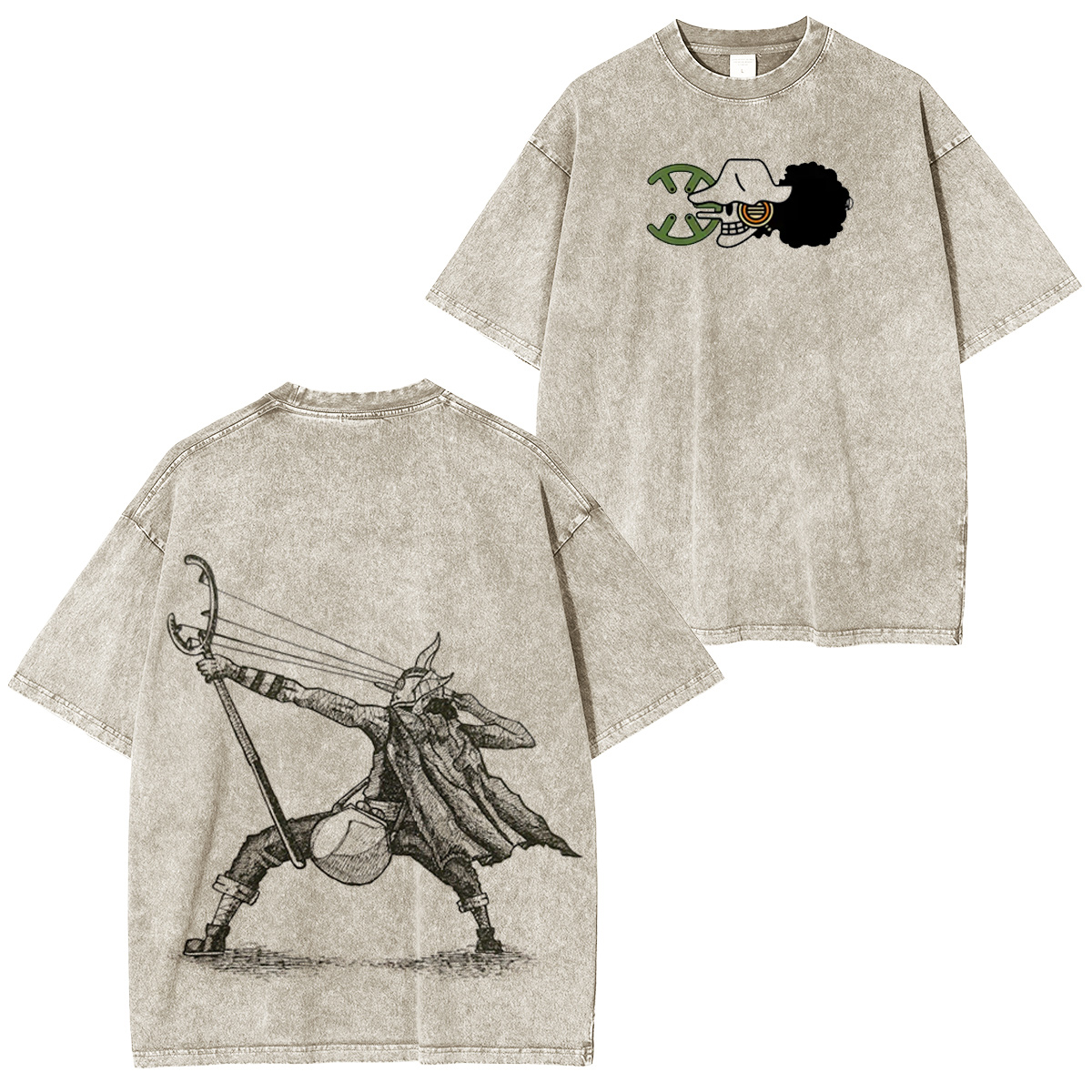 Sniper King Usopp washed T-shirt/Crewneck/Hoodie