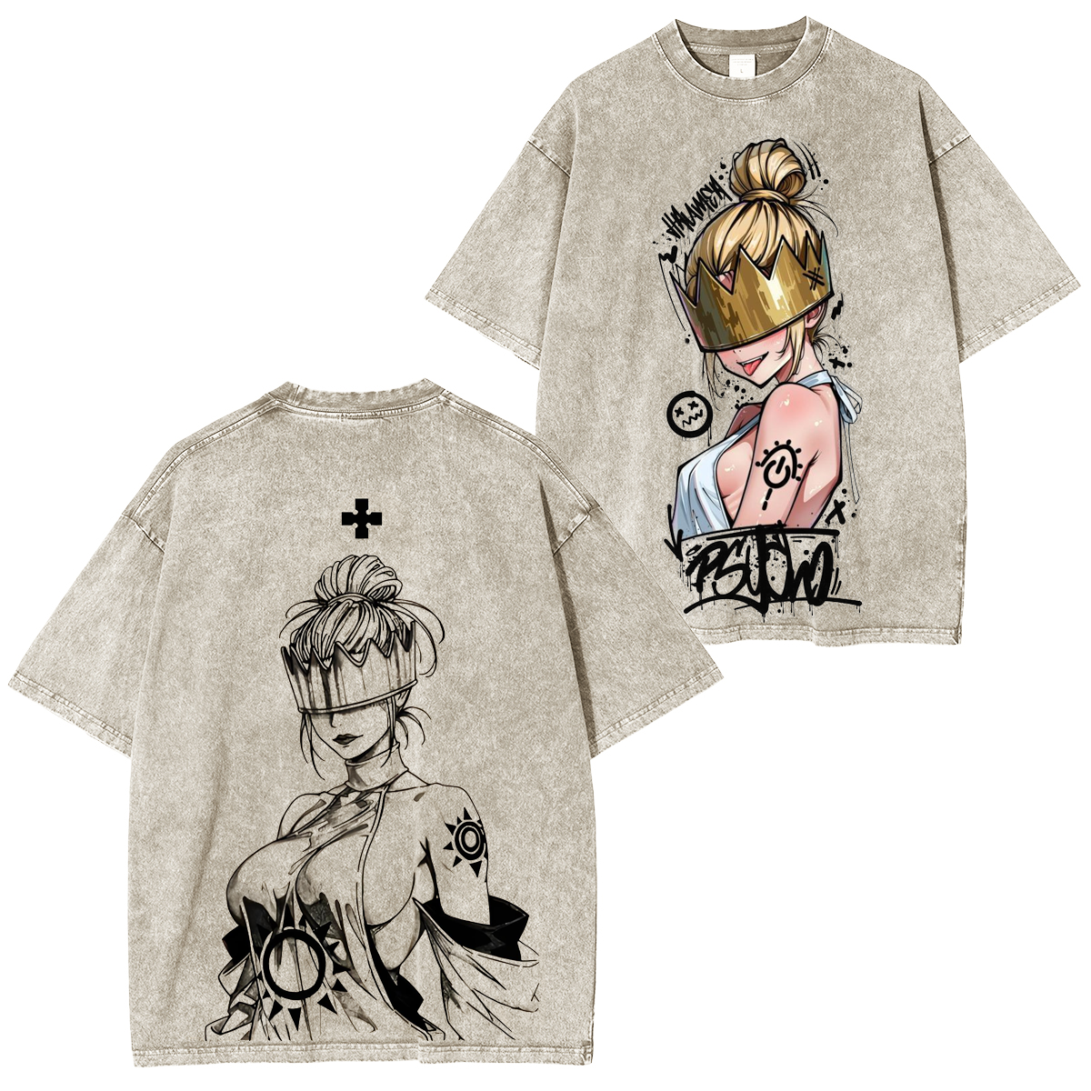 Haumea Fire force Vintage Washed Unisex T-Shirt