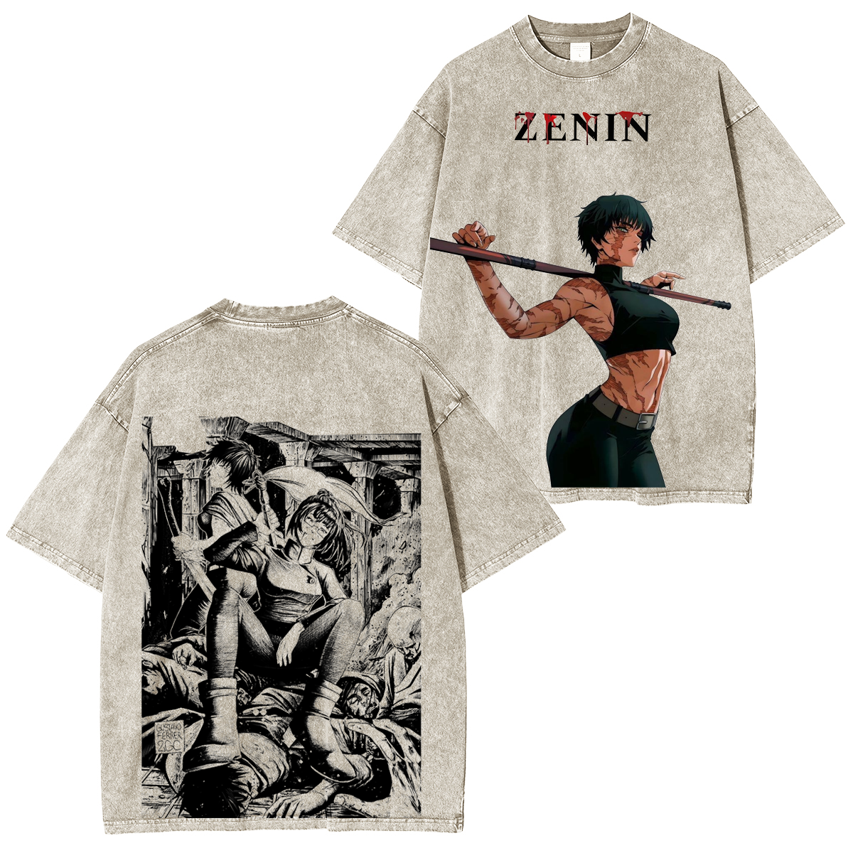 Jujutsu Kaisen Vintage Washed Unisex T-Shirt