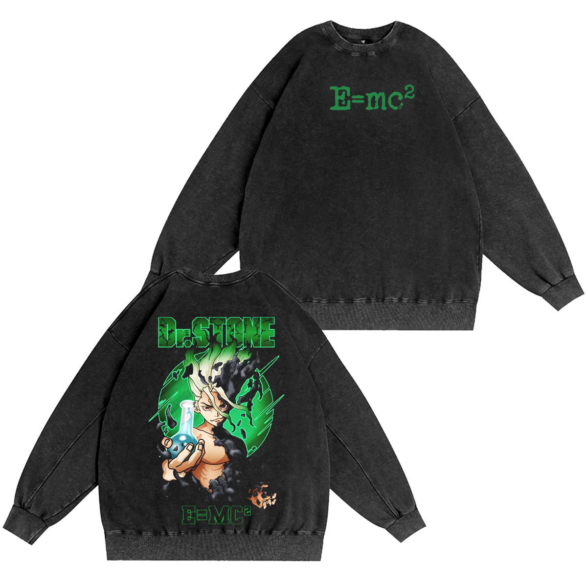 Dr Stone Anime Vintage Washed T-shirt/Crewneck/Hoodie