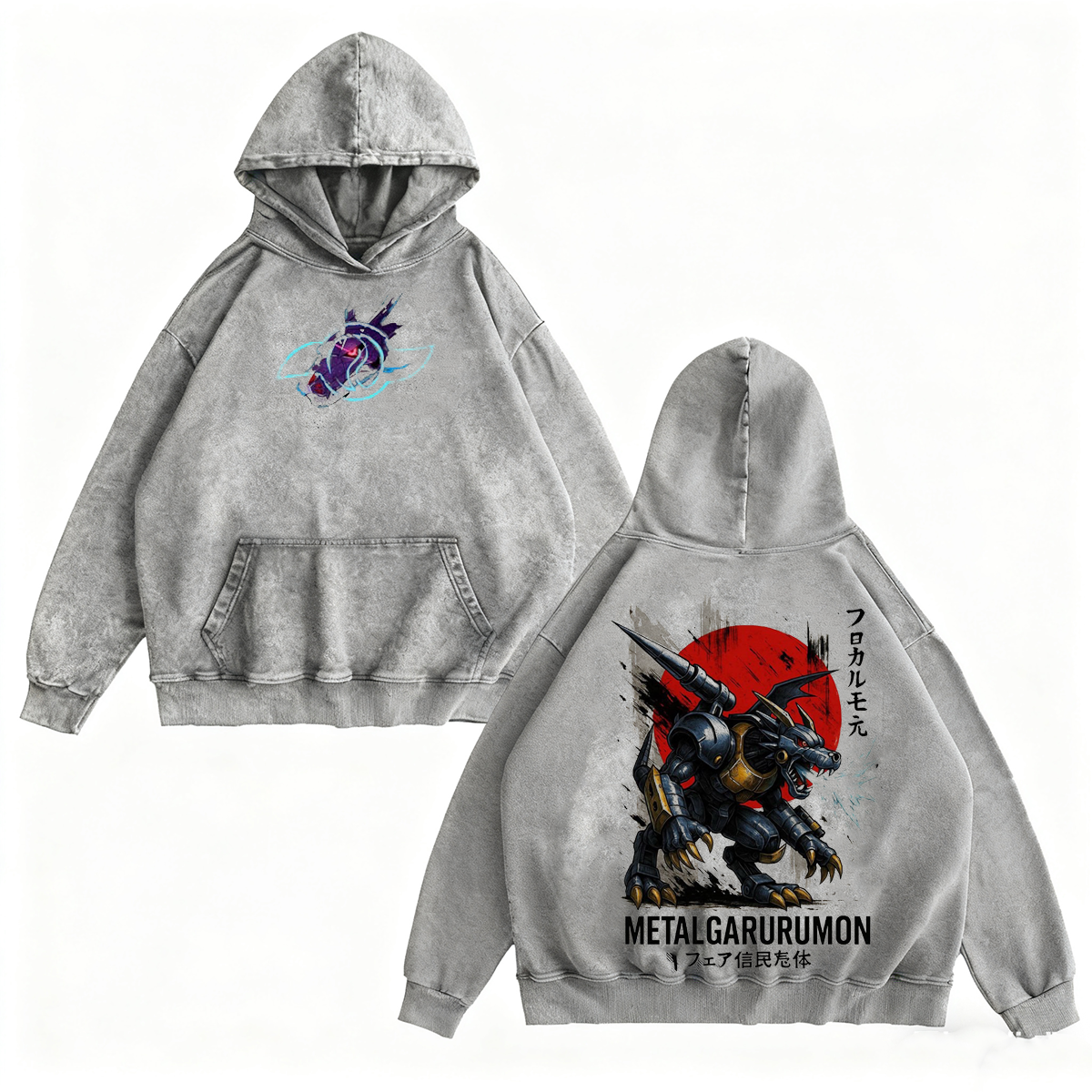 MetalGarurumon Digimon Vintage T-shirt/Crewneck/Hoodie