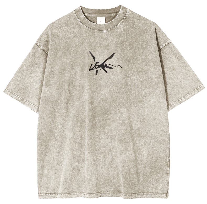 Rayquaza Vintage Oversized T-Shirt – Acid Washed Heavyweight Cotton Anime Tee