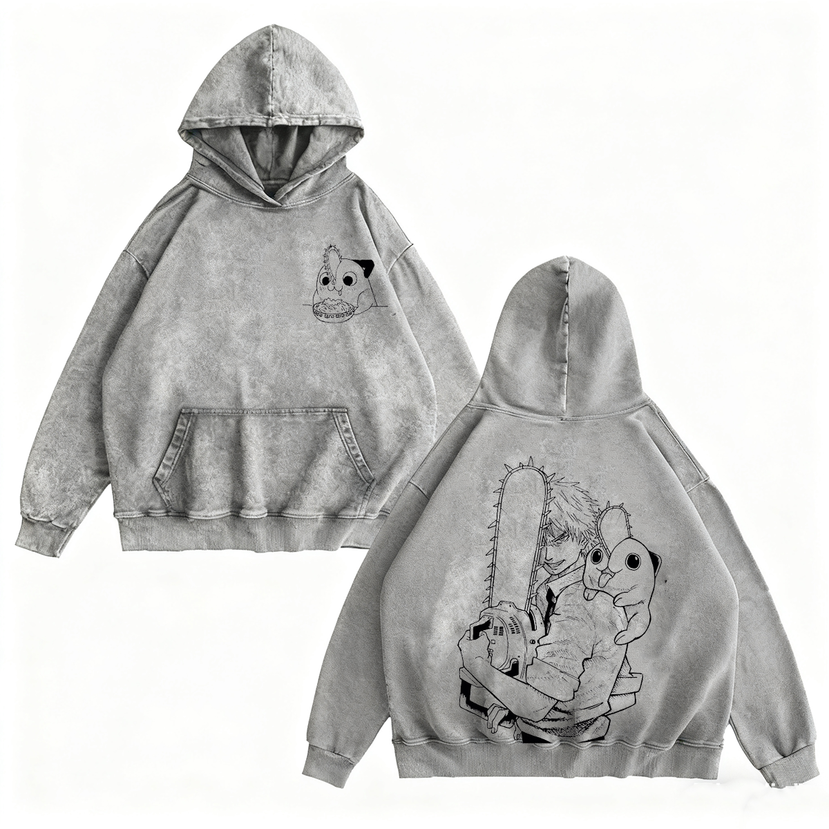 Chainsaw Man Vintage Washed T-shirt/Crewneck/Hoodie