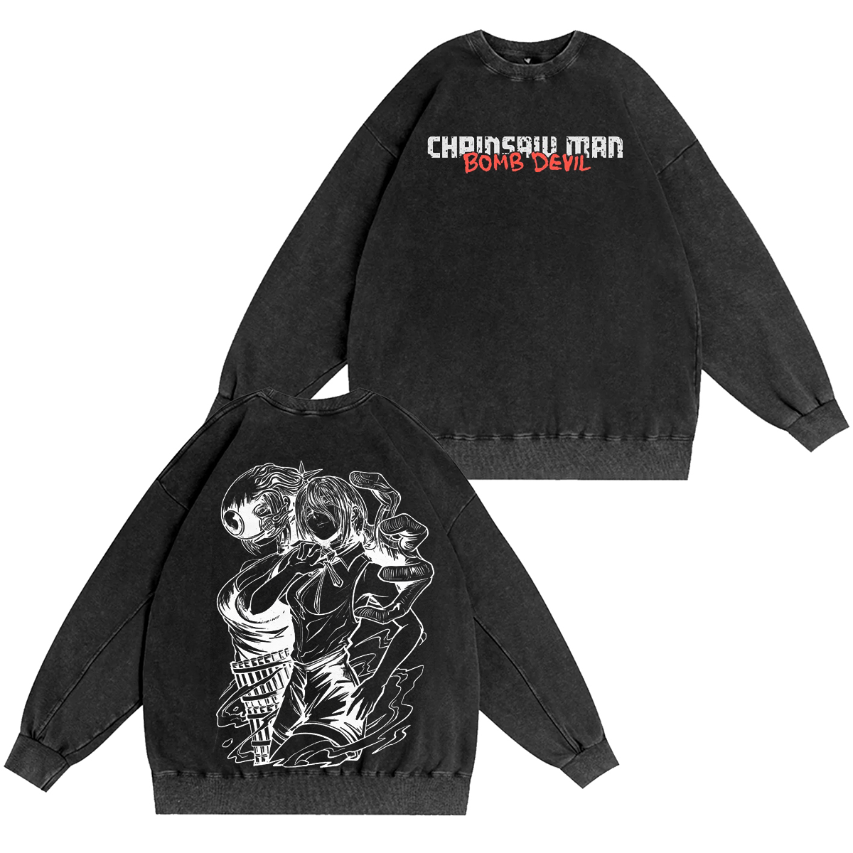 Chainsaw Man Vintage Washed T-shirt/Crewneck/Hoodie