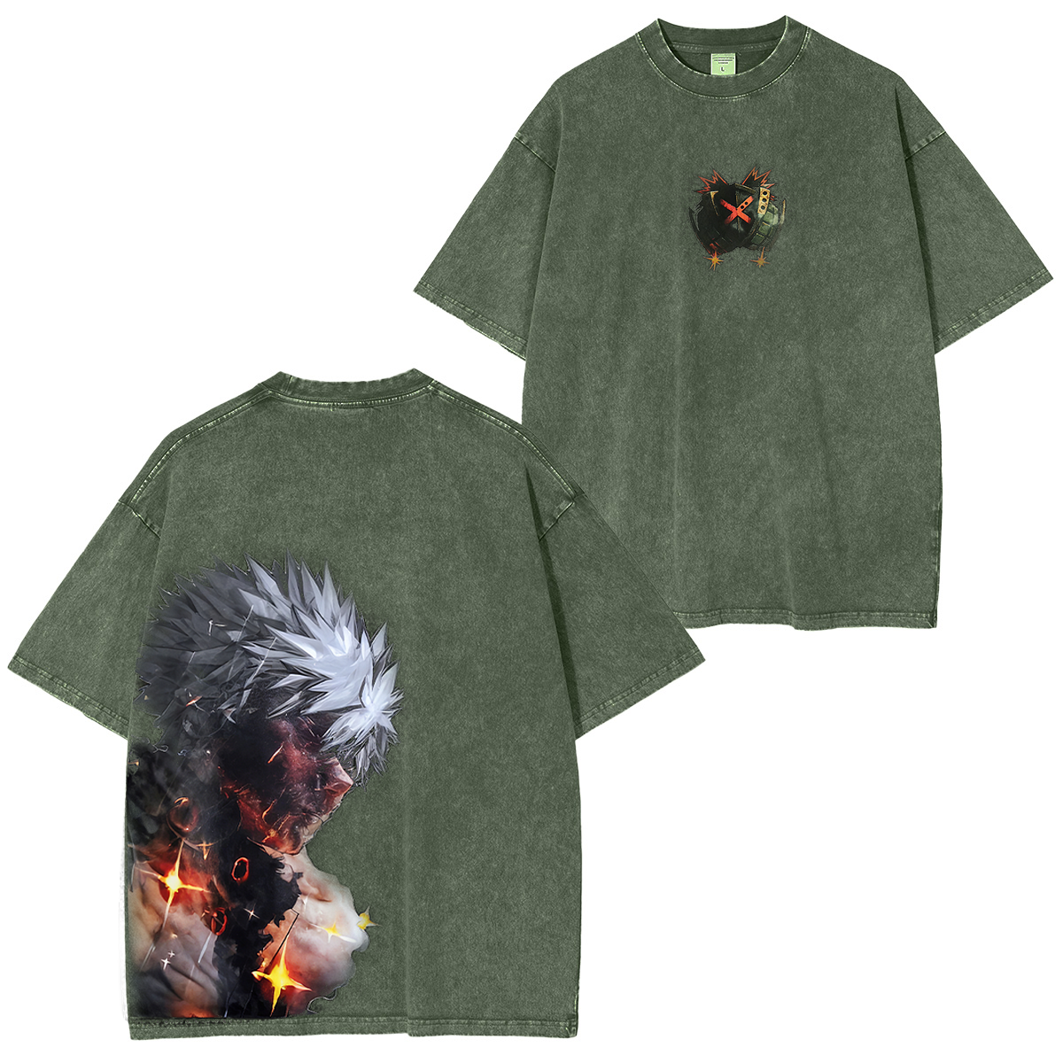 Katsuki Bakugo My Hero Academia Vintage Washed T-shirt/Crewneck/Hoodie