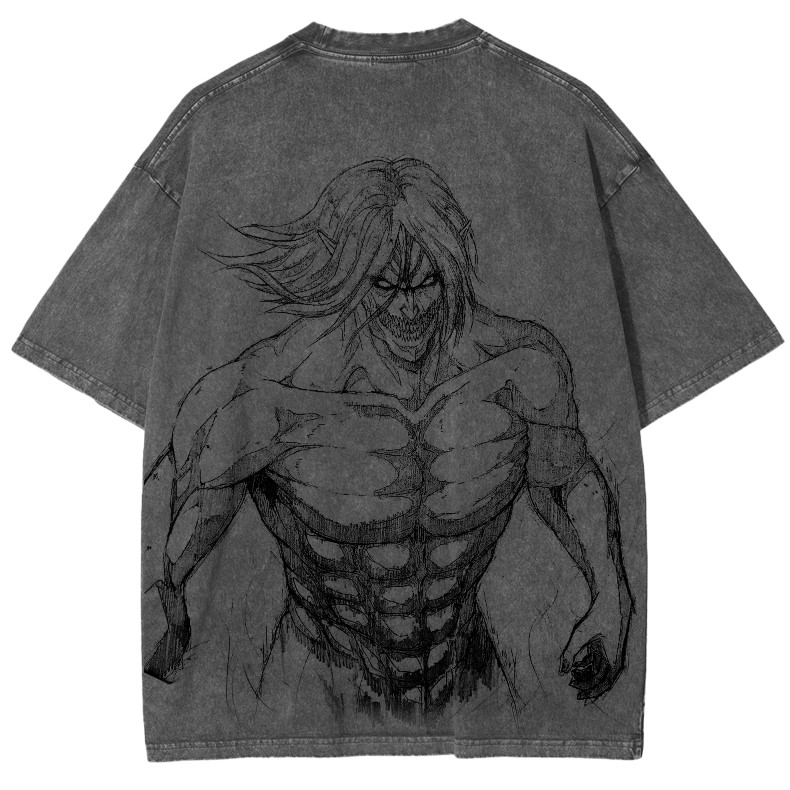 Attack on Titan Vintage Washed Unisex T-Shirt