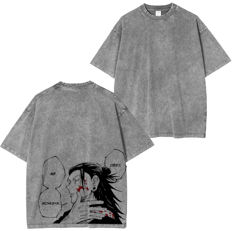 Jujutsu Kaisen Anime Vintage Washed Unisex T-Shirt