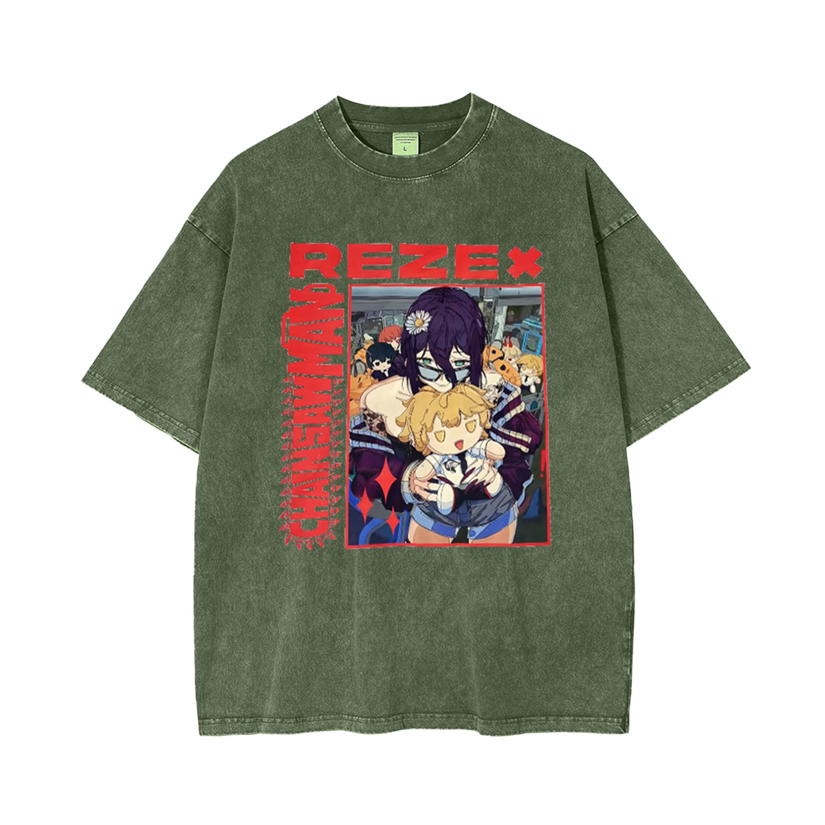 Chainsaw Man Vintage Washed T-shirt/Crewneck/Hoodie