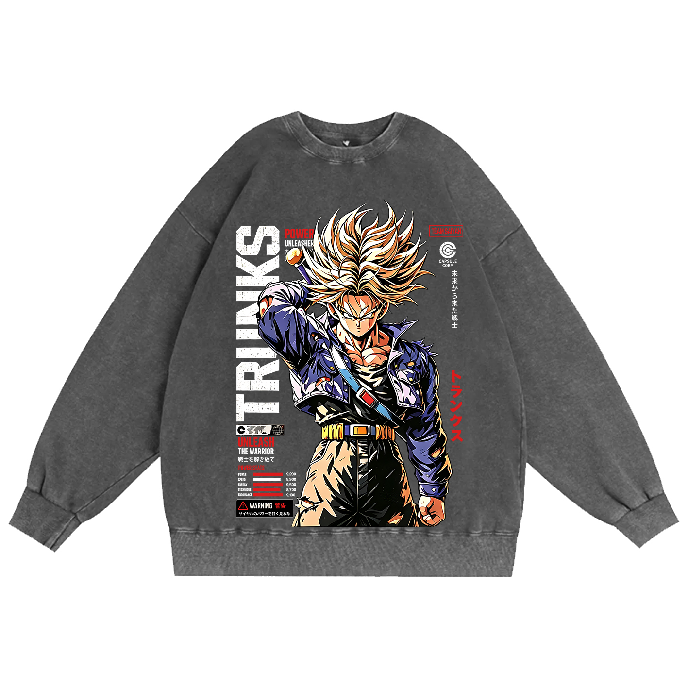 Future Trunks Dragon Ball Vintage Unisex  Washed T-Shirt