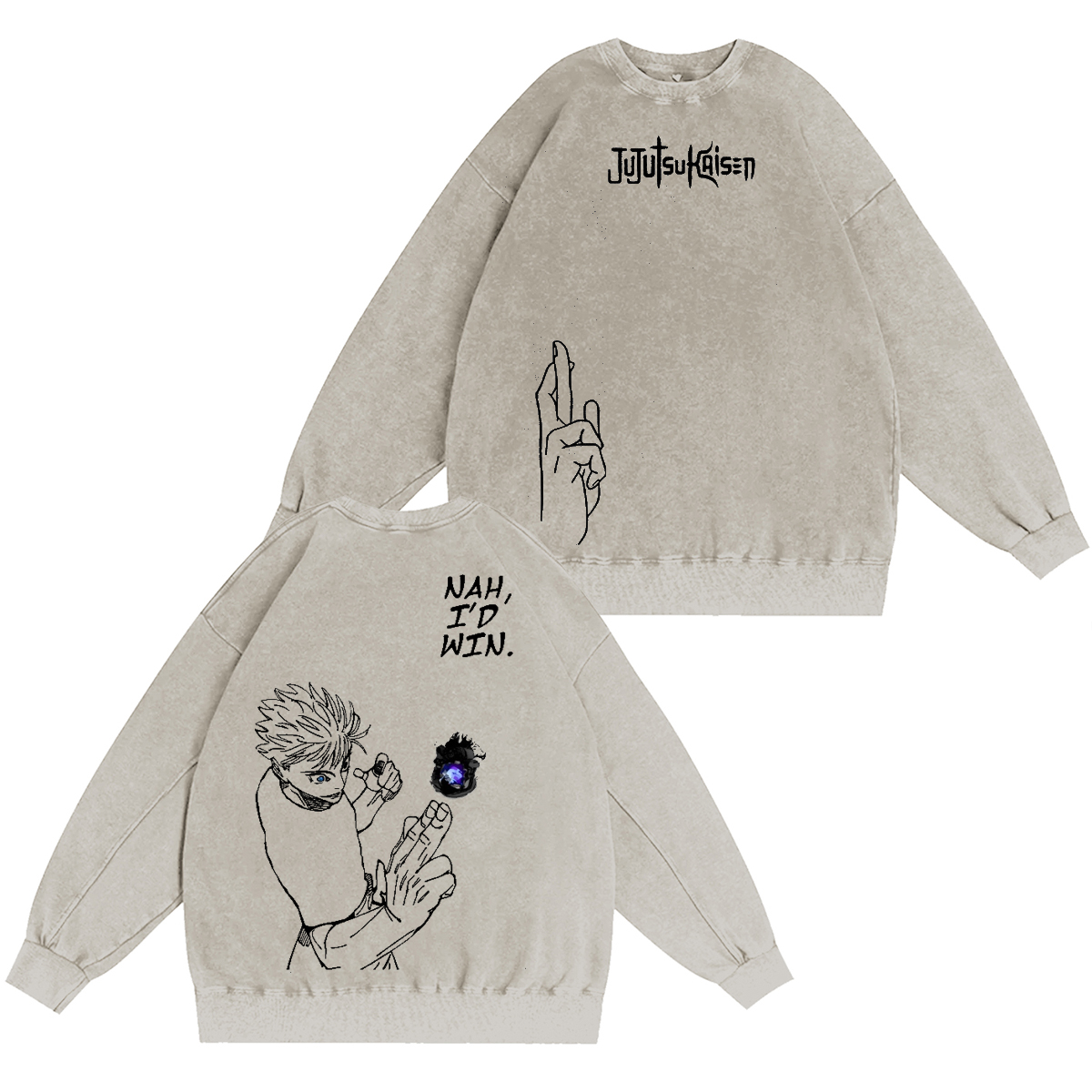 Jujutsu Kaisen Sukuna Washed T-shirt/Crewneck/Hoodie
