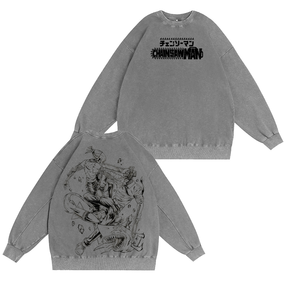 Chainsaw Man Vintage Washed T-shirt/Crewneck/Hoodie