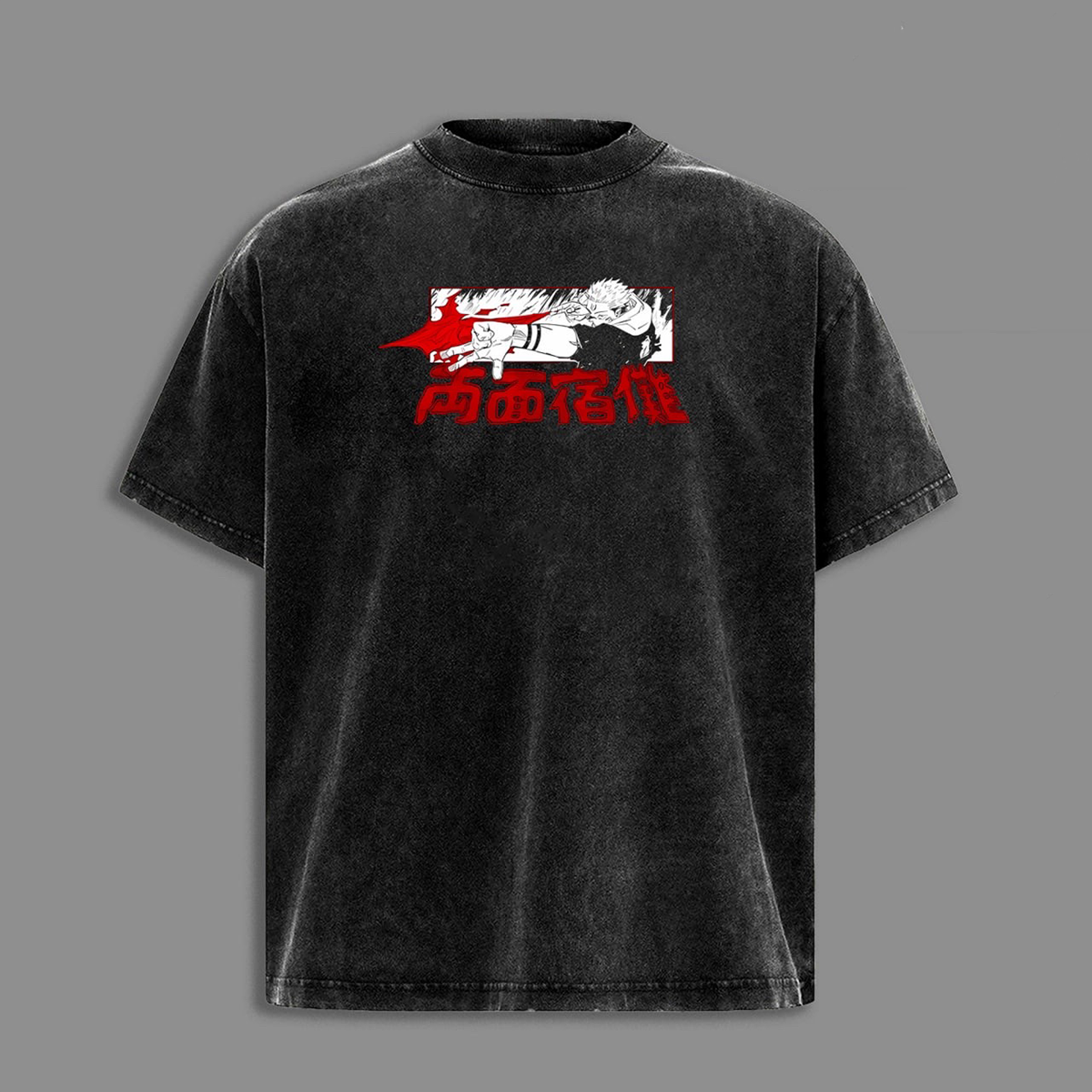 Jujutsu Kaisen Sukuna Washed T-shirt/Crewneck/Hoodie