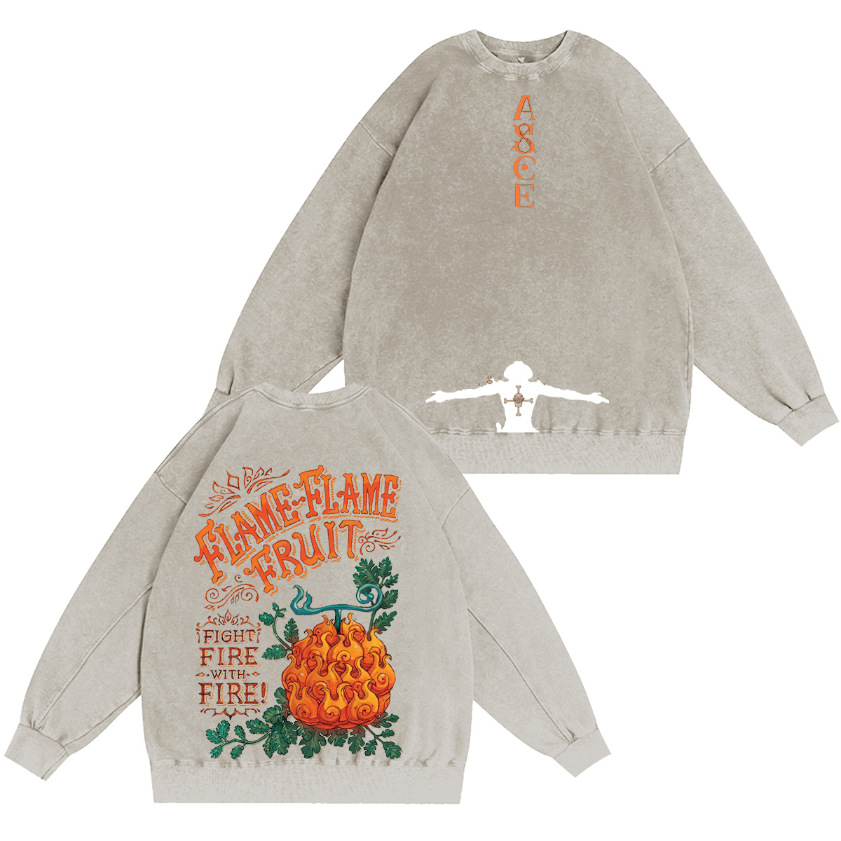 OnePiece : portgasdace Vintage washed T-shirt/Crewneck/Hoodie