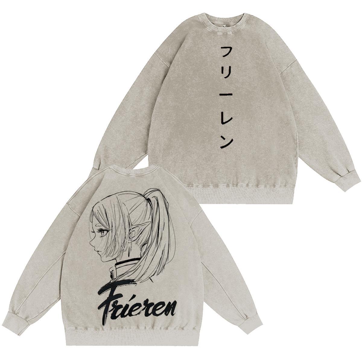  Frieren: Beyond Journey's End Vintage washed T-shirt/Crewneck/Hoodie