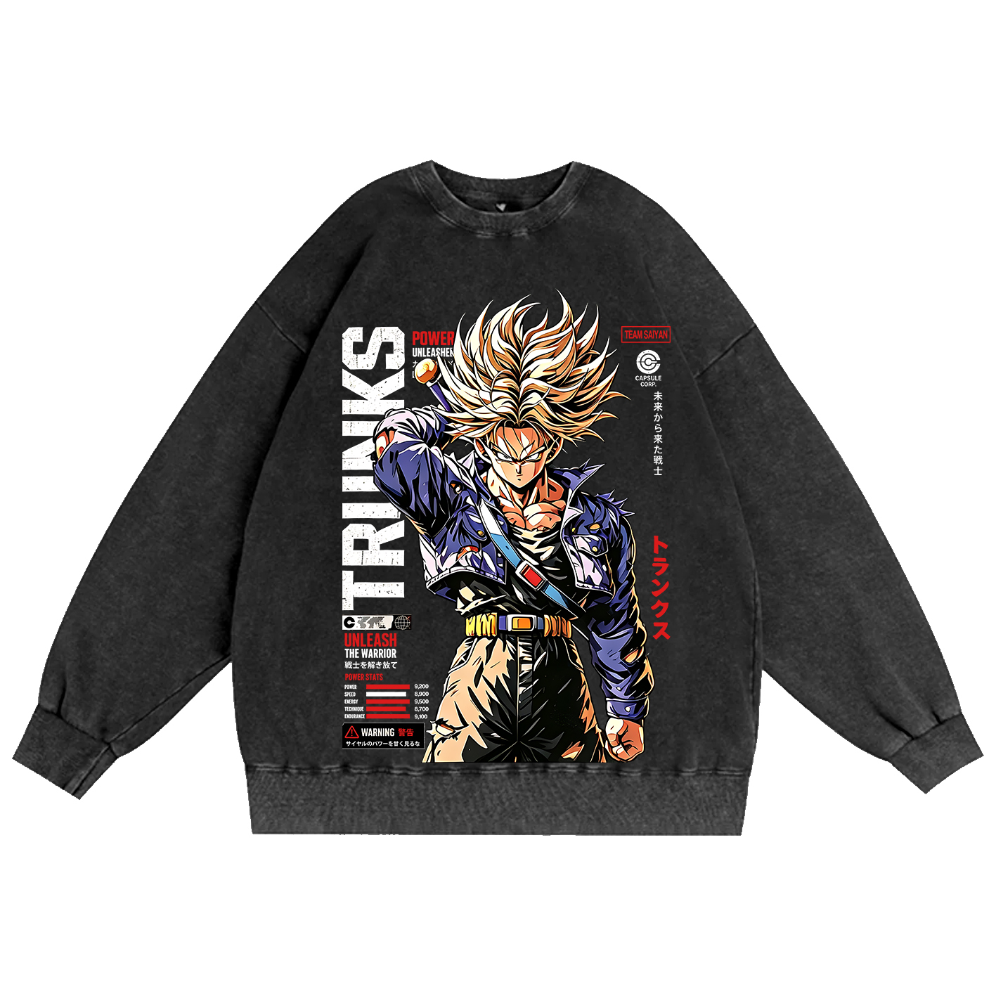 Future Trunks Dragon Ball Vintage Unisex  Washed T-Shirt