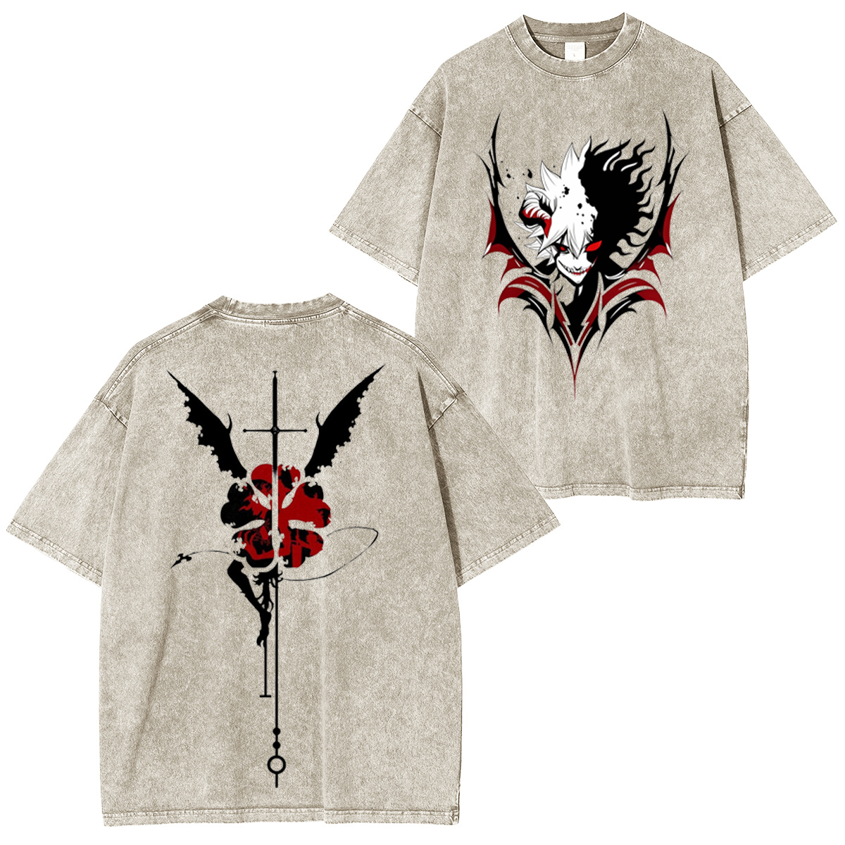 Black Clover Vintage washed T-shirt/Crewneck/Hoodie