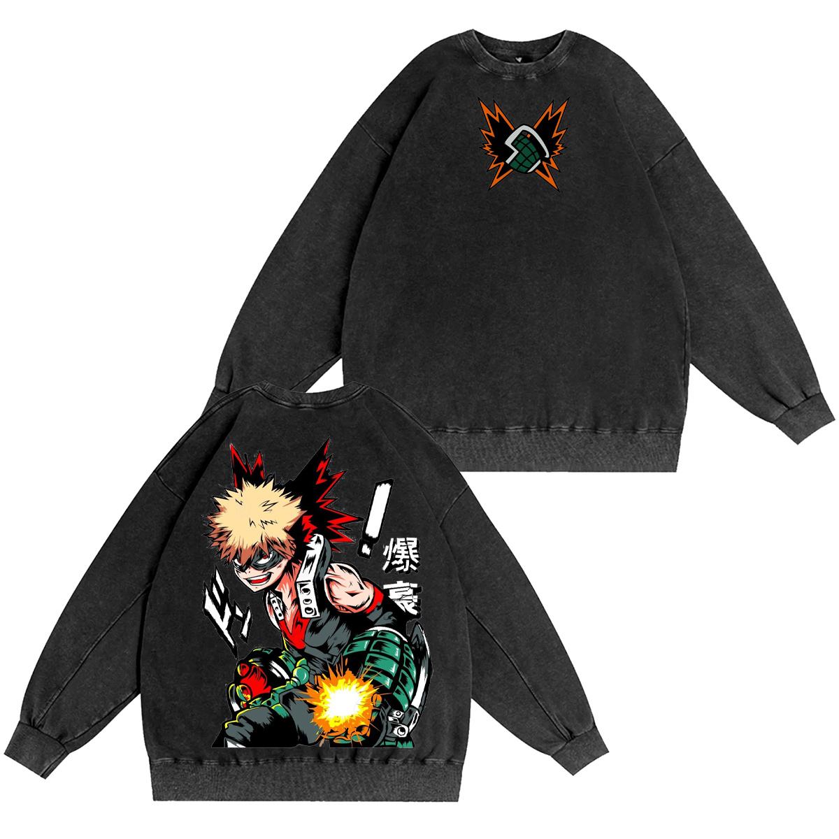 My Hero Academia Vintage Washed T-shirt/Crewneck/Hoodie