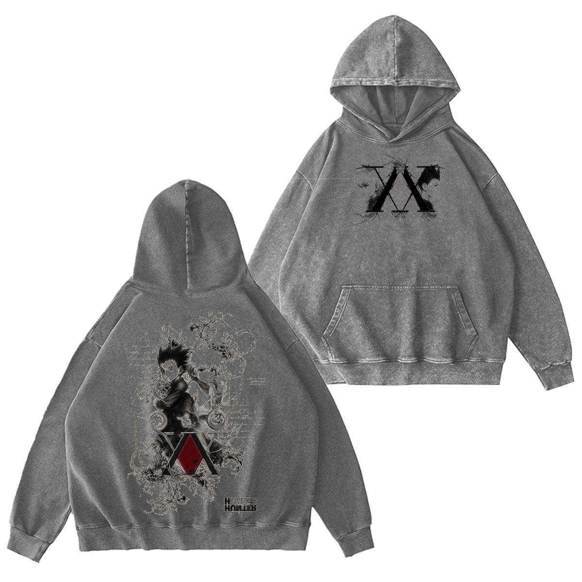 Killua x Gon Hunter x Hunter Vintage Washed T-shirt/Crewneck/Hoodie