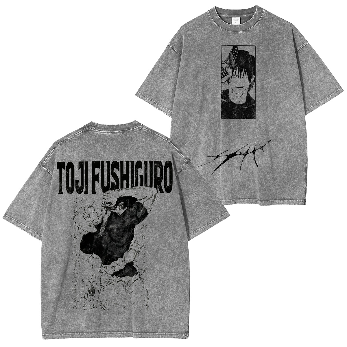 Toji Fushiguro Jujutsu Kaisen Vintage Washed T-shirt/Crewneck/Hoodie