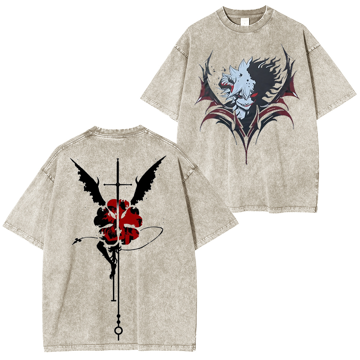 Black Clover Vintage Washed T-shirt/Crewneck/Hoodie