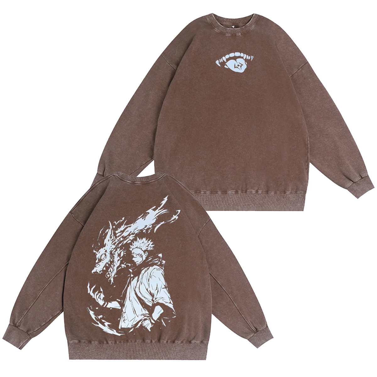 Sukuna Rage Mode x Jujutsu Kaisen Vintage Washed T-shirt/Crewneck/Hoodie