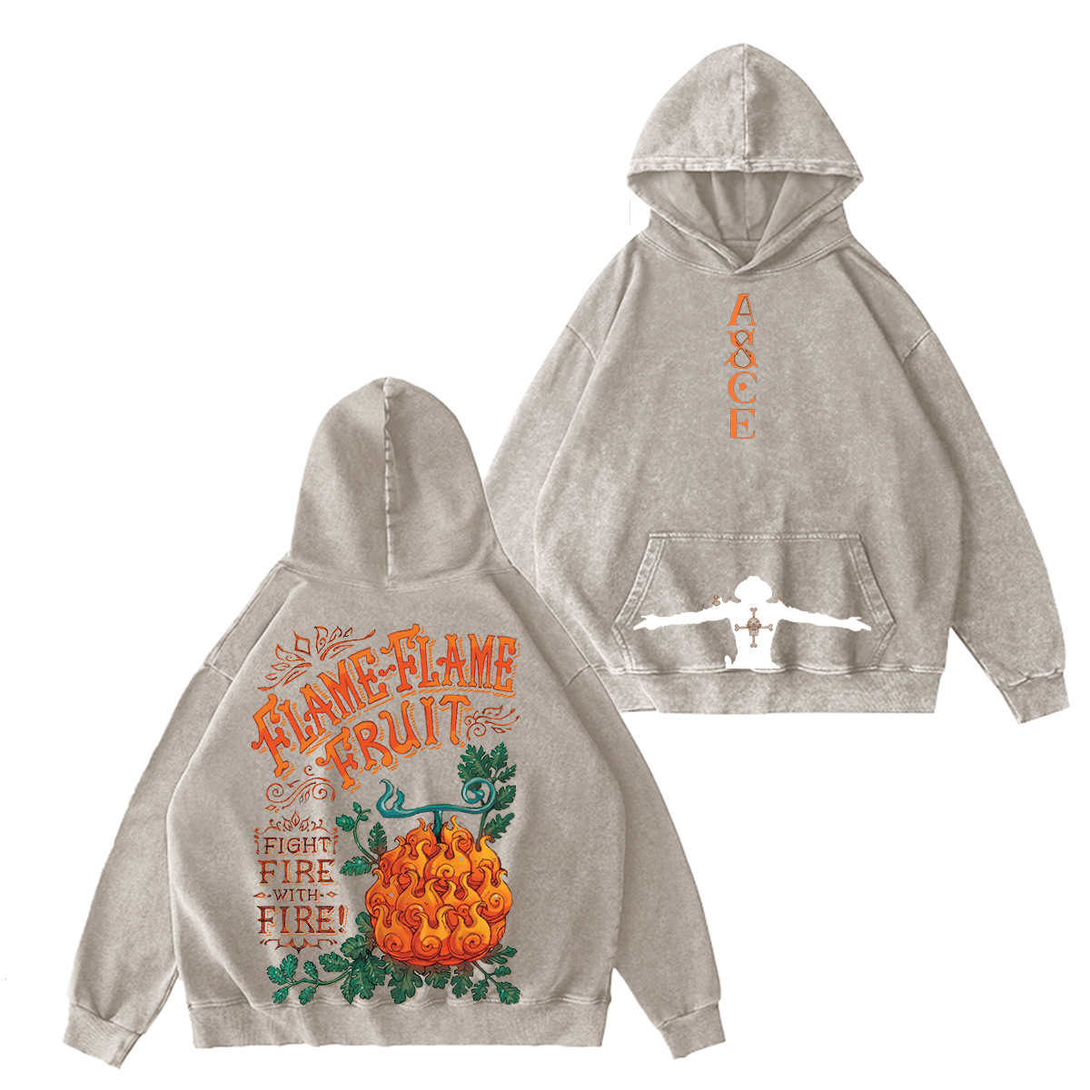 OnePiece : portgasdace Vintage washed T-shirt/Crewneck/Hoodie