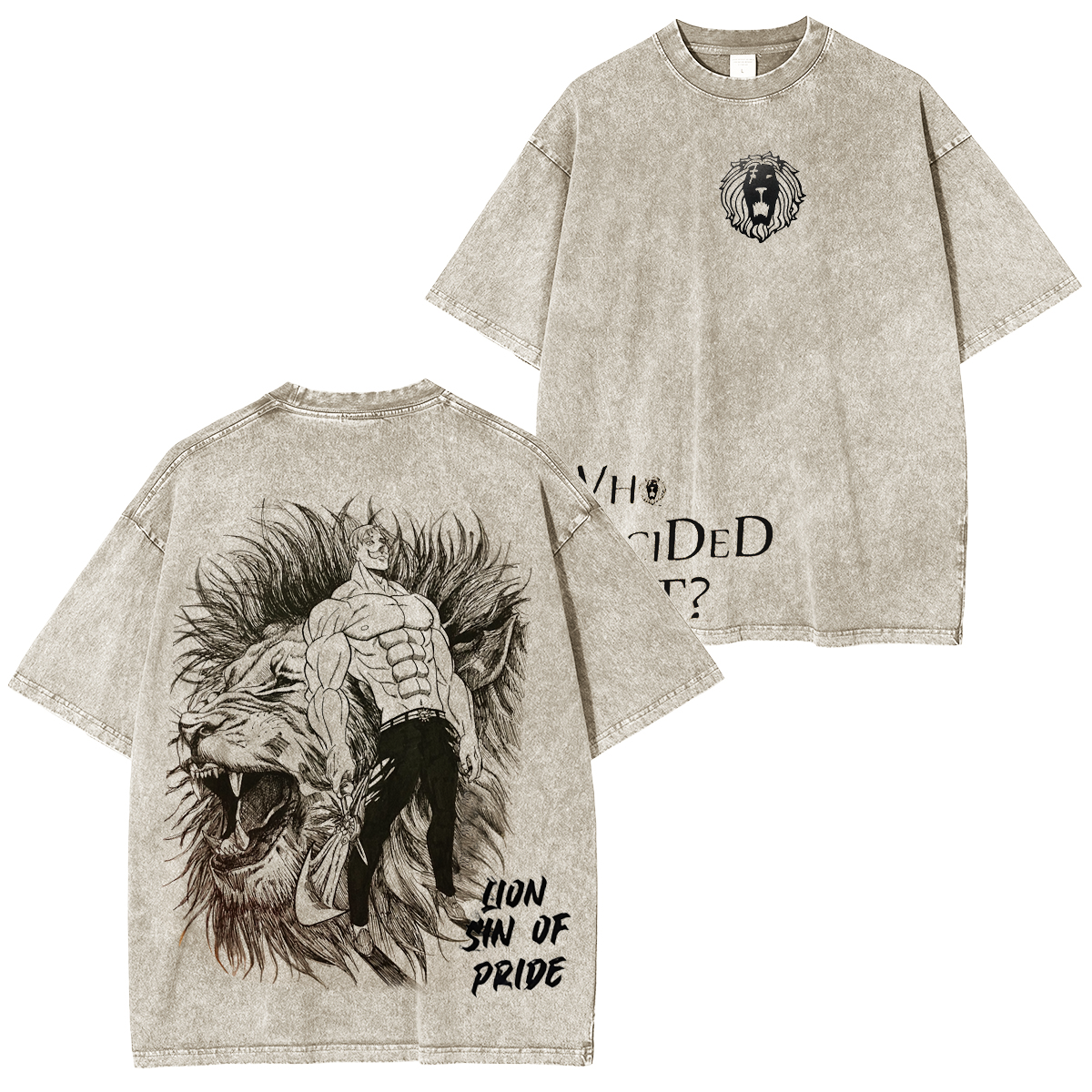 The Seven Deadly Sins Washed T-shirt/Crewneck/Hoodie