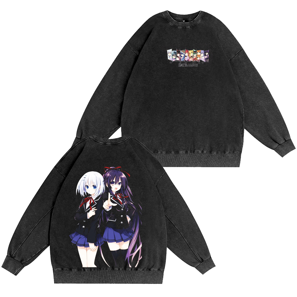 Date A Live Washed T-shirt/Crewneck/Hoodie