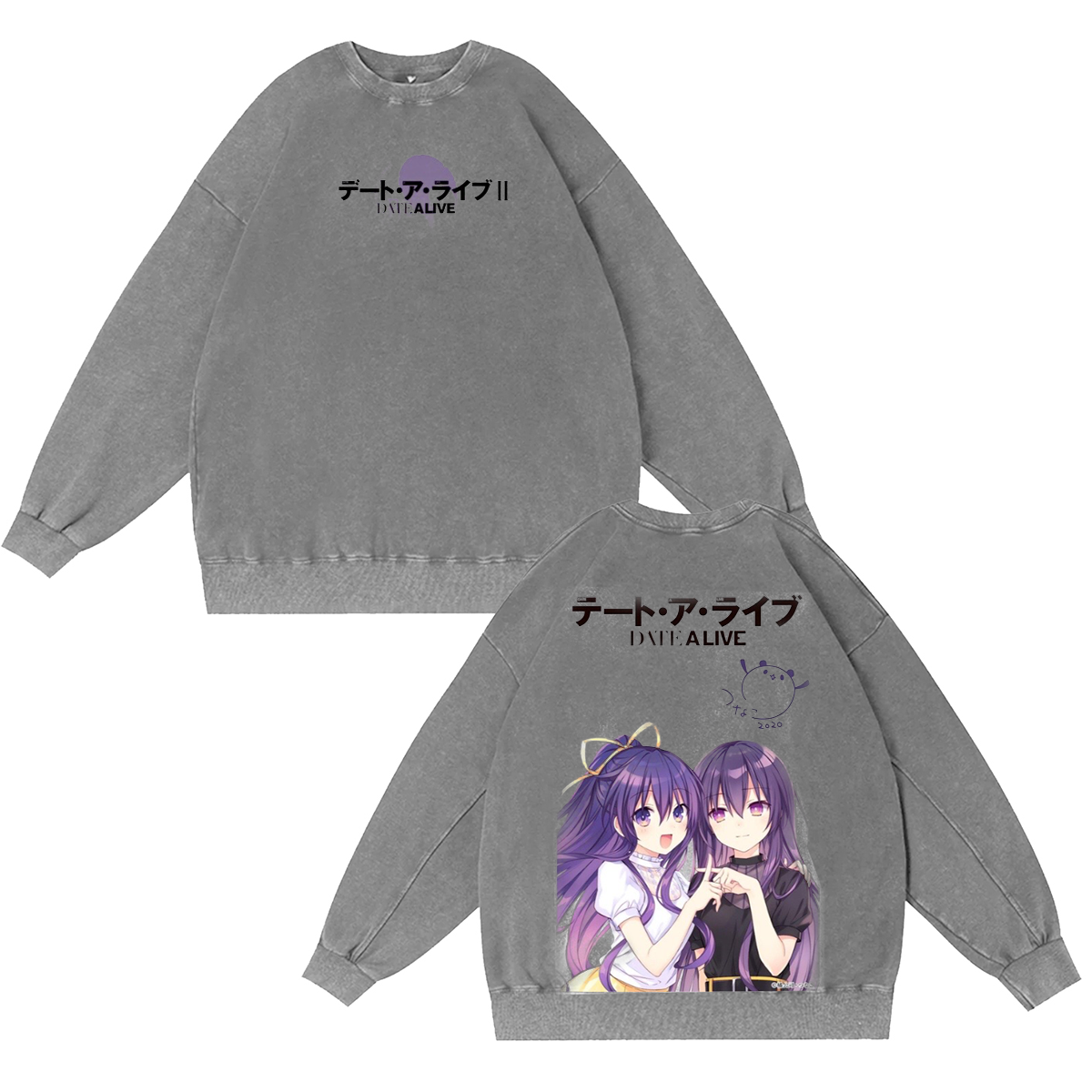 Date A Live Anime Vintage Washed T-shirt/Crewneck/Hoodie