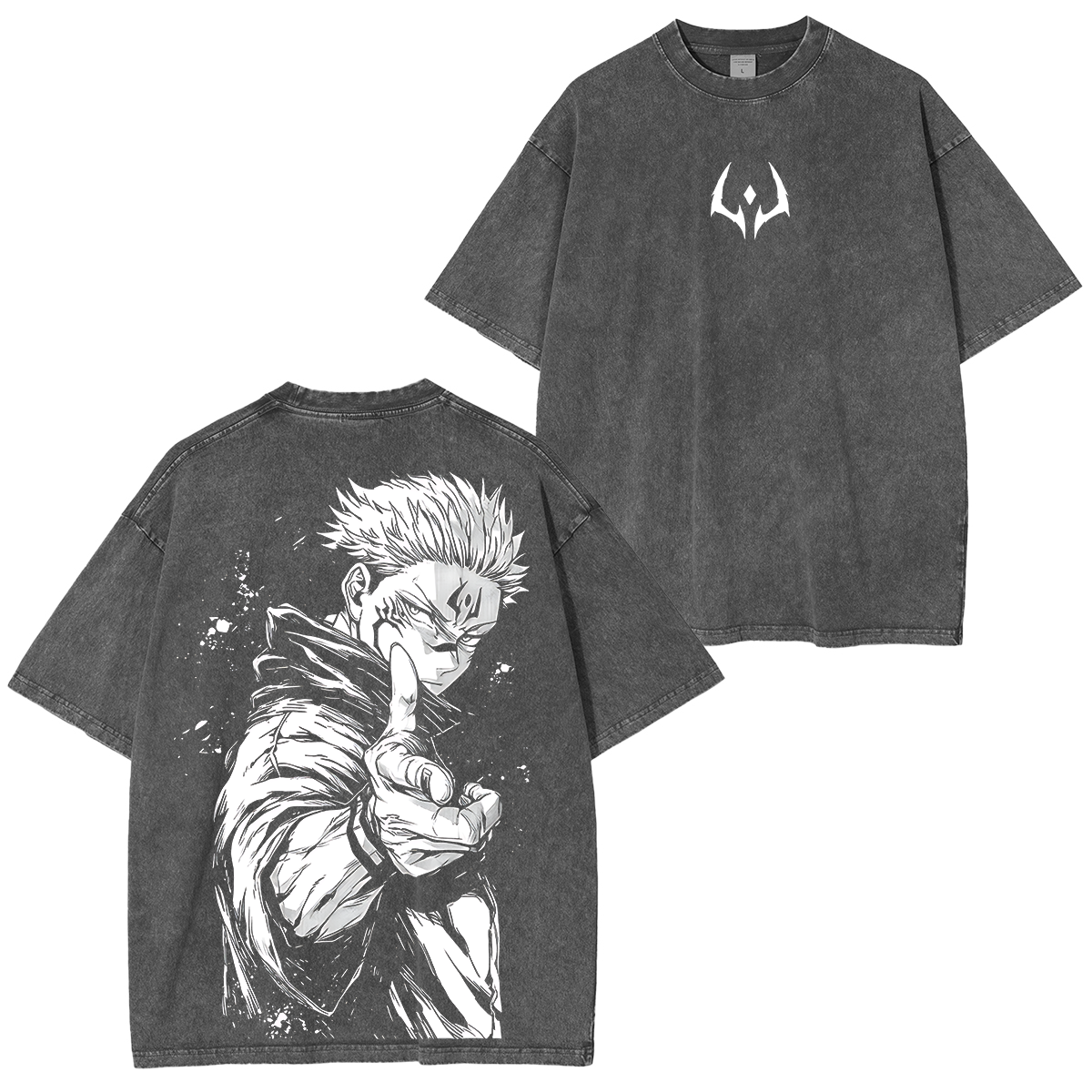 Jujutsu Kaisen Sukuna Washed T-shirt/Crewneck/Hoodie