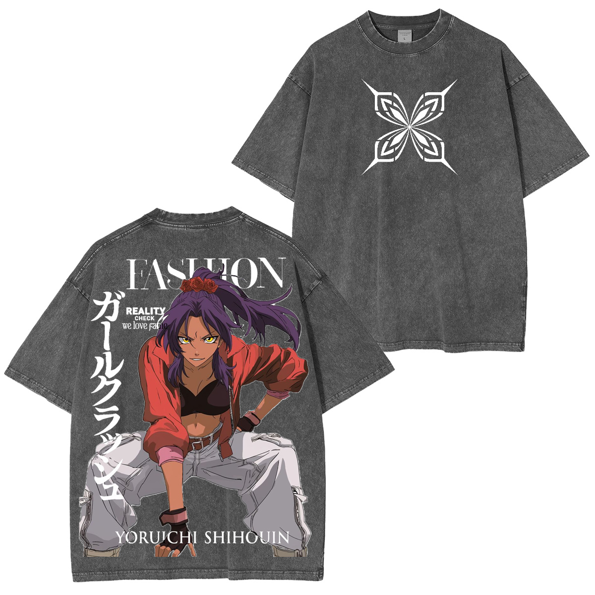 Yoruichi Shihouin Bleach Washed T-shirt/Crewneck/Hoodie