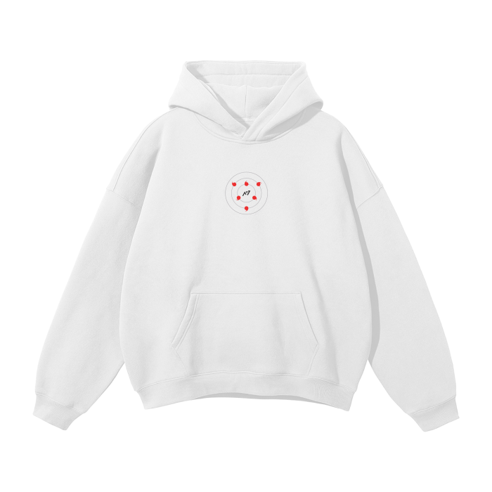 Eye of the Moon Streetwear Hoodie White