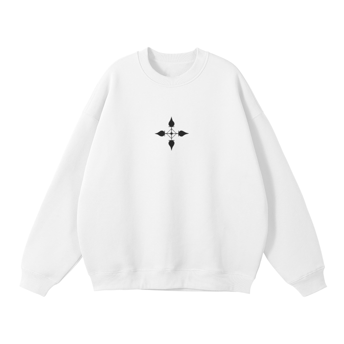 Dark Charisma Spider Streetwear Sweatshirt White