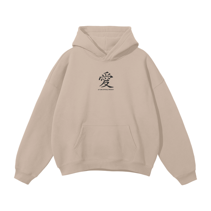 Sand Tempest Streetwear Hoodie Beige