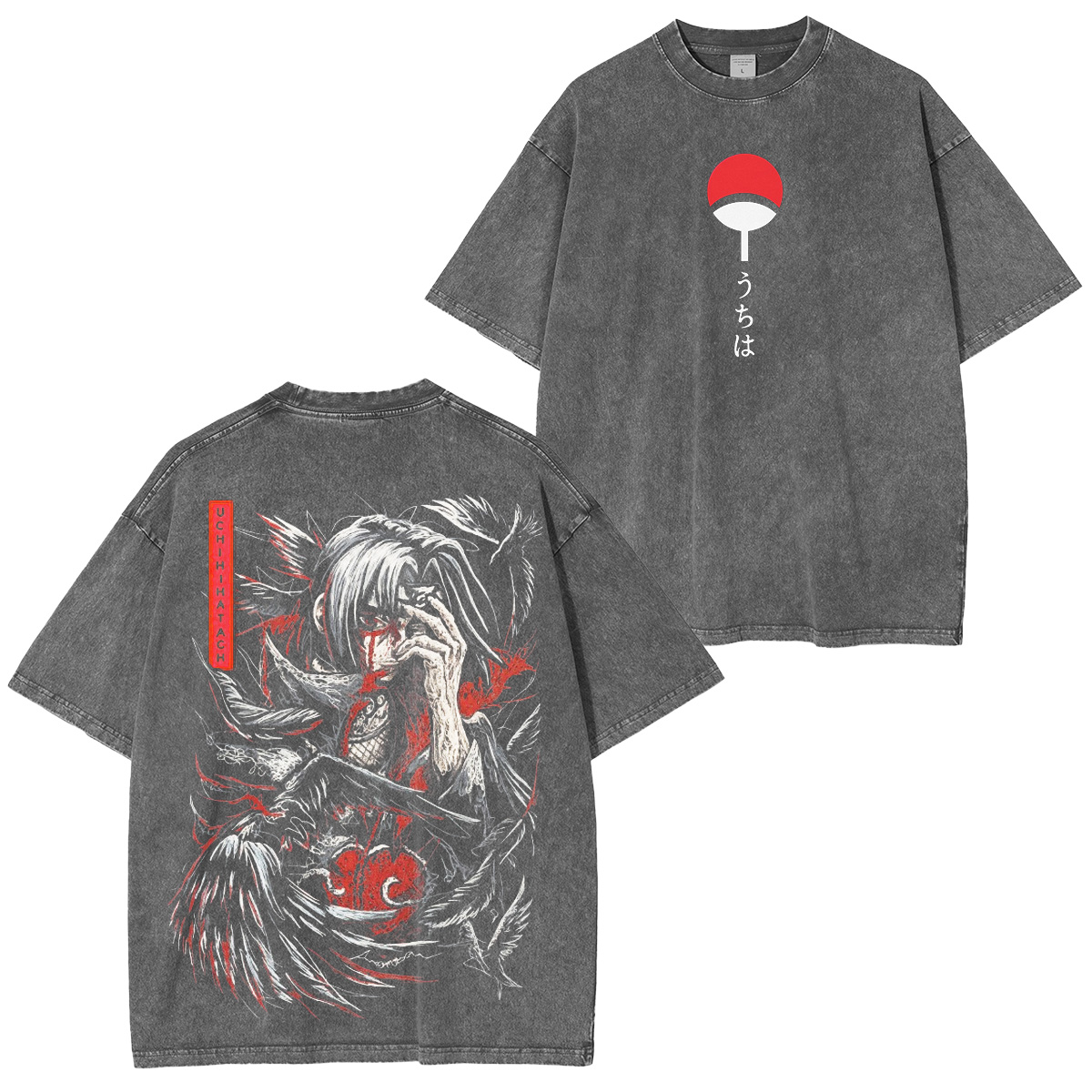 itachi Narutodrip Vintage Washed T-Shirt