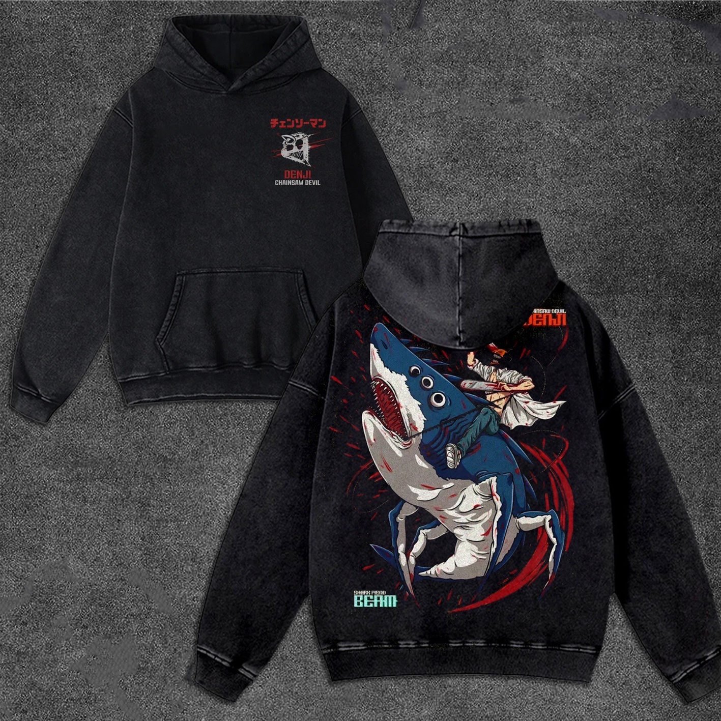Denji Chainsaw Man Unisex Washed T-shirt/Crewneck/Hoodie
