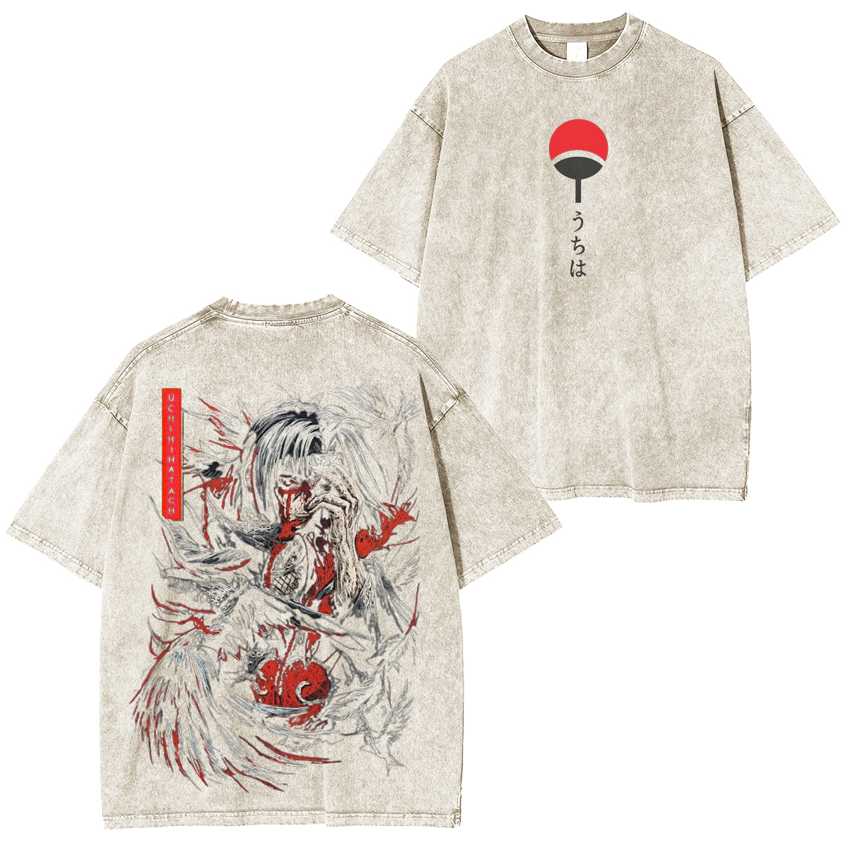 itachi Narutodrip Vintage Washed T-Shirt