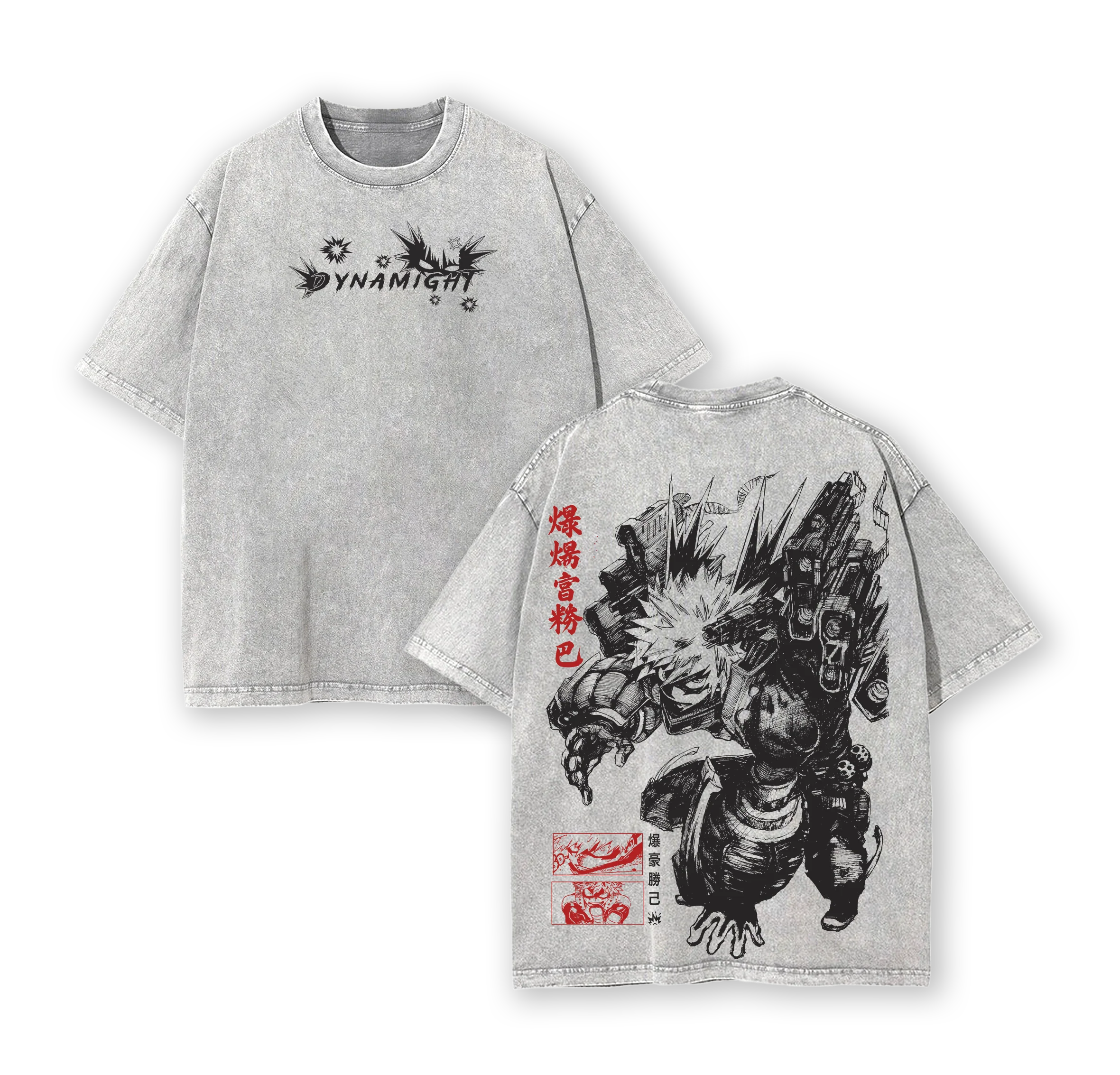 Katsuki Bakugo My Hero Academia Anime  Washed T-shirt/Crewneck/Hoodie