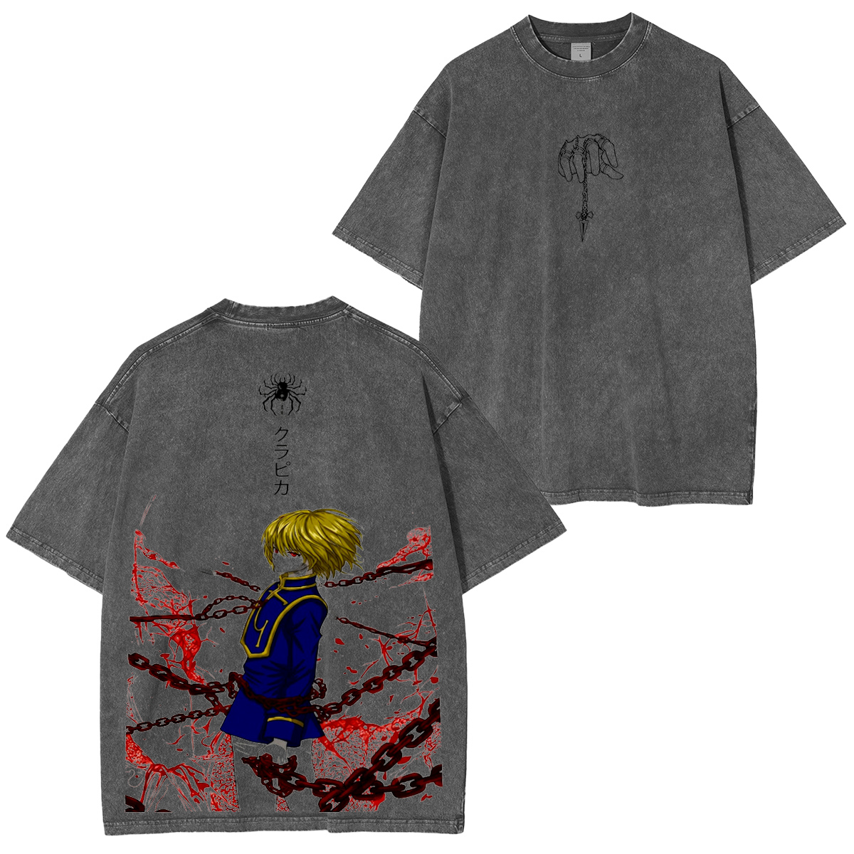 Hunter × Hunter. Kurapika Vintage washed T-shirt/Crewneck/Hoodie