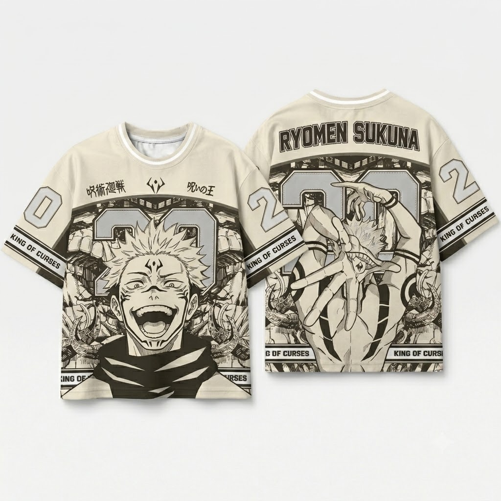 Jujutsu Kaisen Sukuna Oversized Jersey